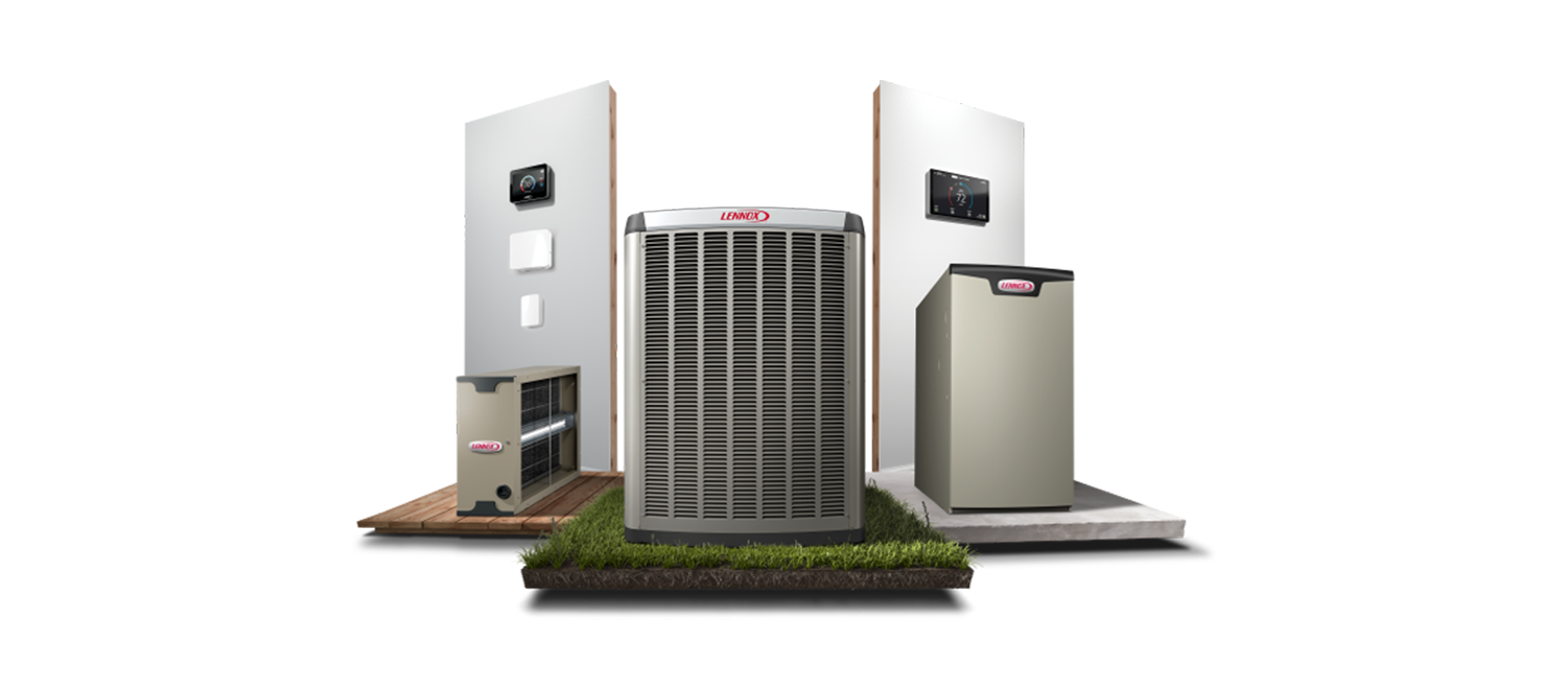 D's Air technicians carrying and installing a new AC condenser unit at a Chicago home